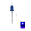 BOMBILLO LED CLEAR AZUL 5MM 3205-14B