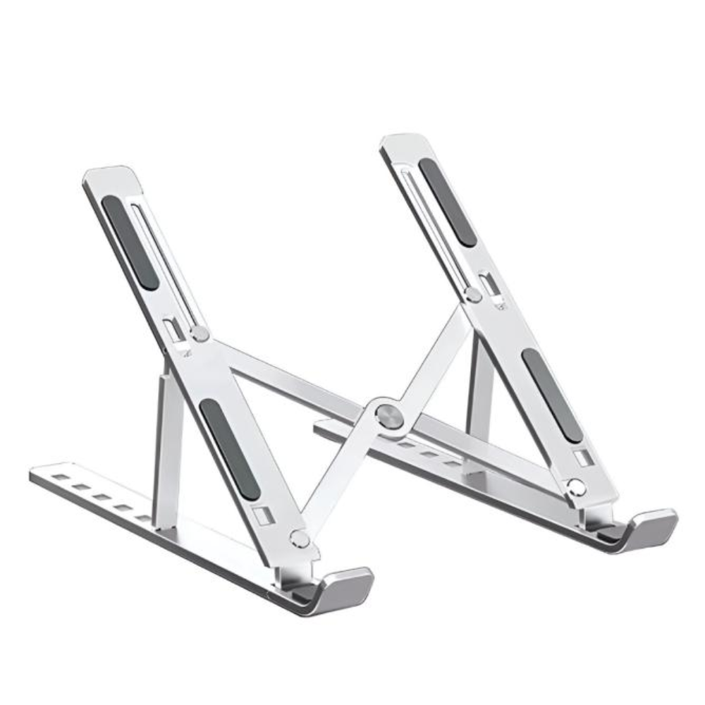 Soporte de Aluminio para Laptops y Tablets de 10" a 15.6" - Plateado