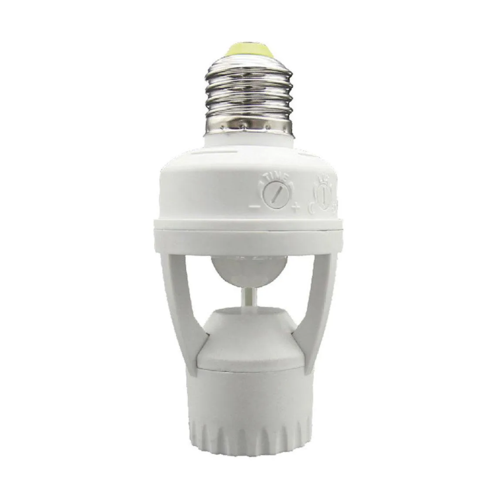 SENSOR DE MOVIMIENTO P/BOMBILLO 110V-240V 60W MAX 360