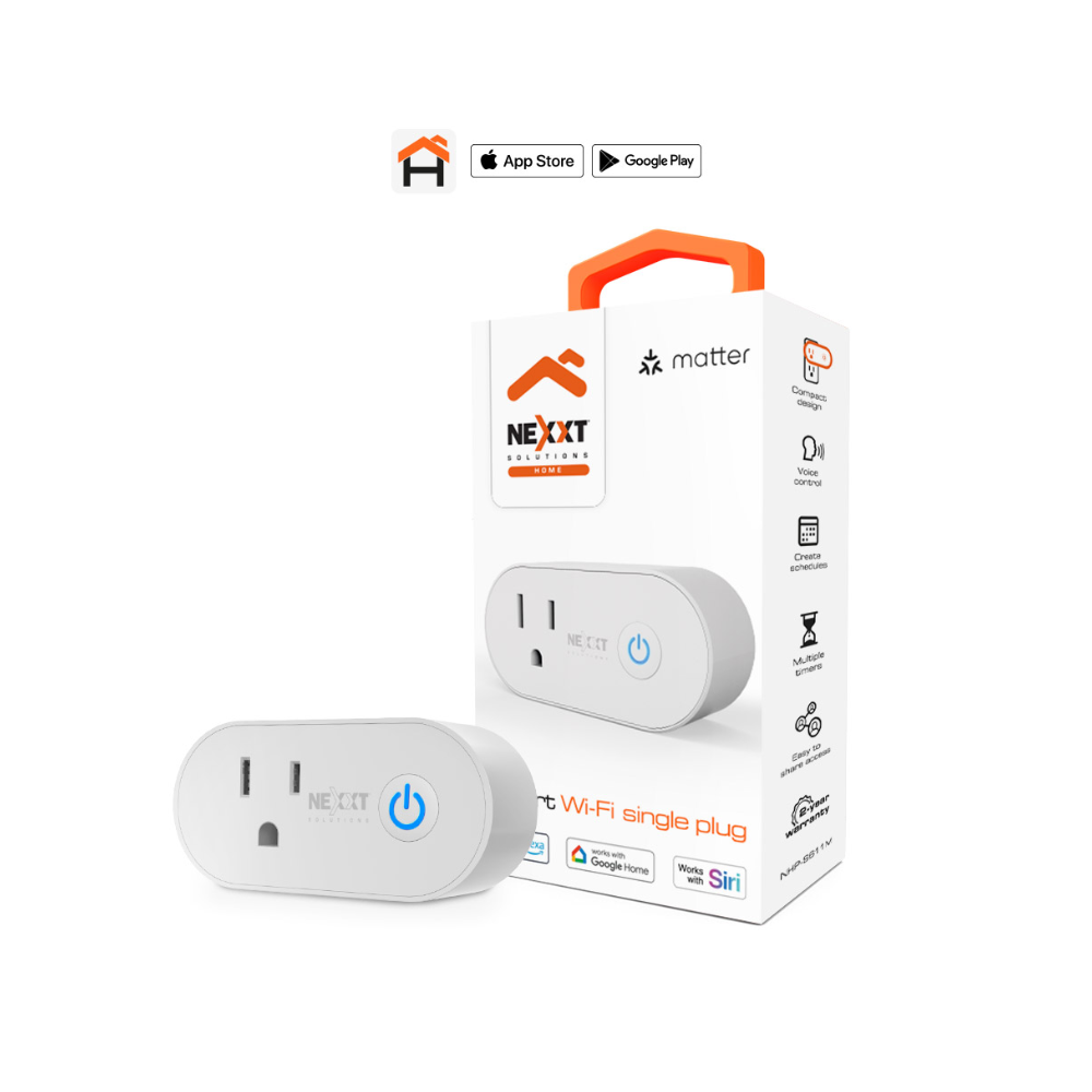 Enchufe Inteligente Wi-Fi, Con Tecnología Matter, NHP-S611M