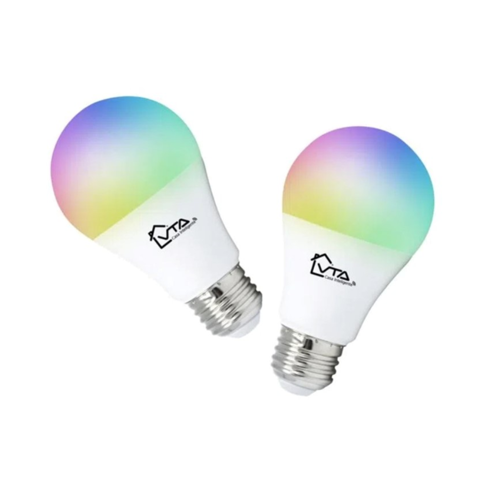 Bombilla LED Inteligente VTA+ Alva E27 RGB 120VAC Smart Home wifi 2pc