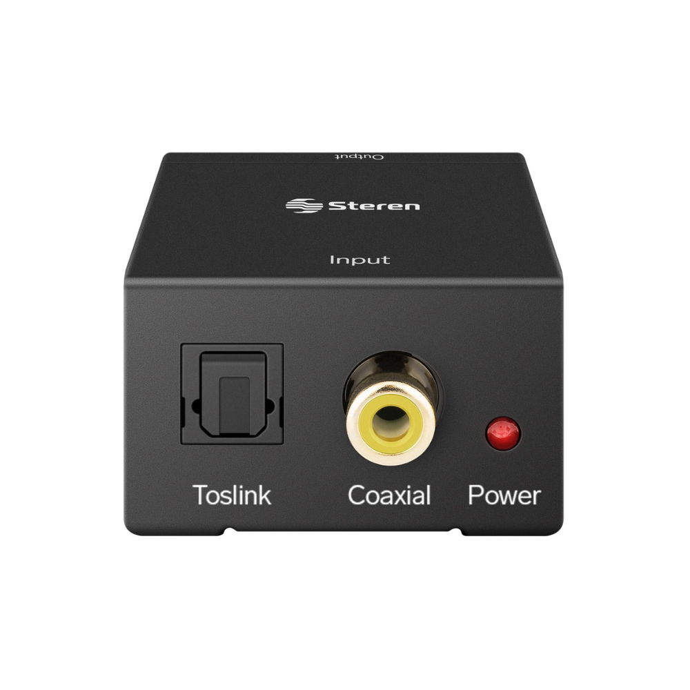Convertidor de Audio digital a análogo (optico a RCA/3.5mm y Coaxial a RCA/3.5mm)