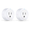 Paquete de 2 enfufes inteligentes WiFi blancos