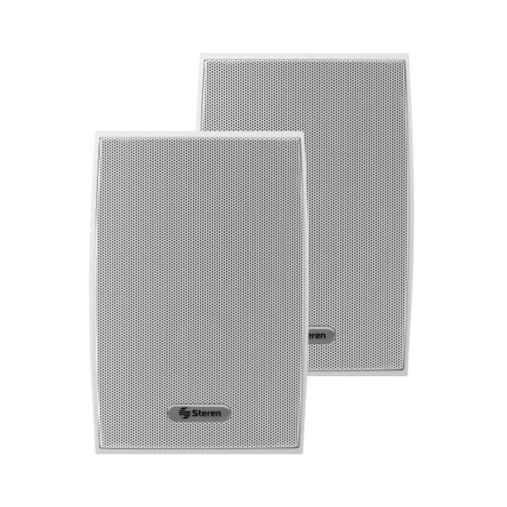 Juego de 2 bocinas de 2 vías 300 W PMPO c/u, para exterior