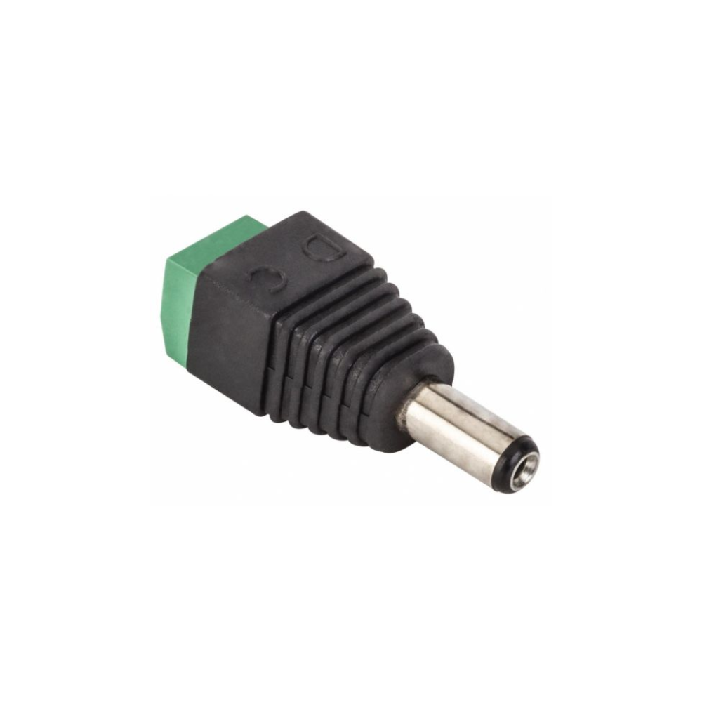 Adaptador Conector invertido 2.1 mm a 2 terminales atornillables