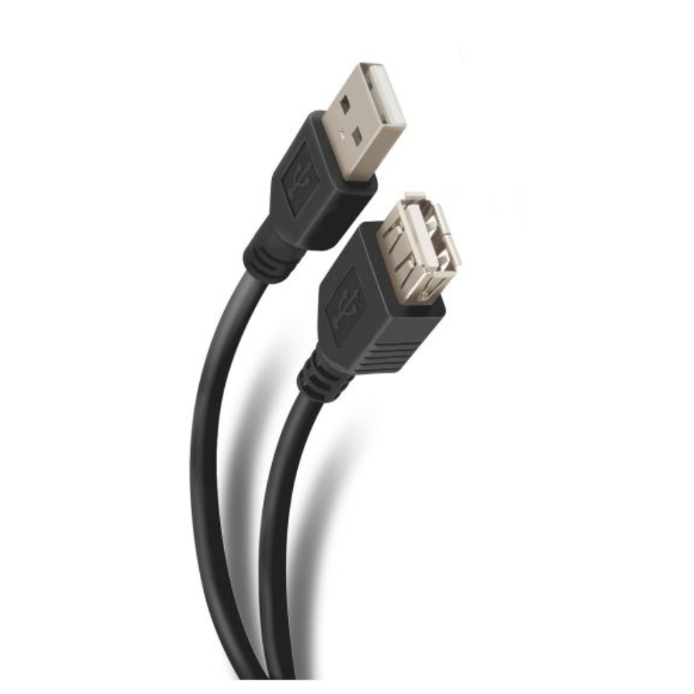 Extensión USB de 1,8 m con conectores niquelado
