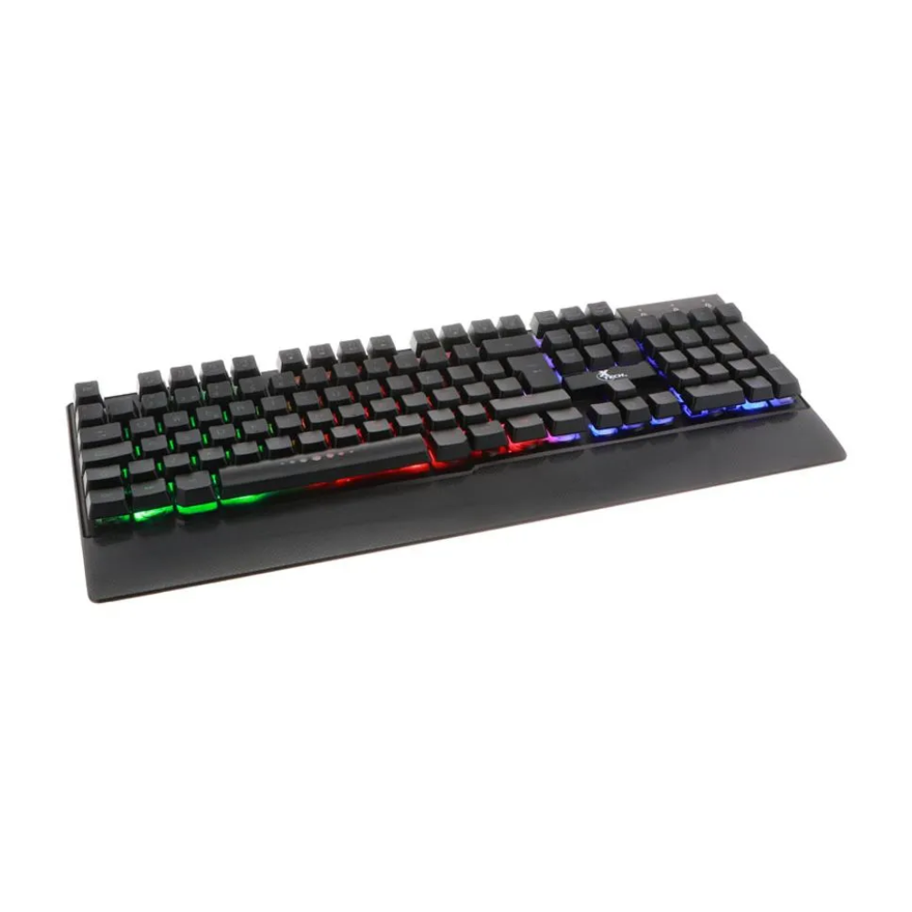 Armiger | Teclado multimedia cableado para videojuegos con iluminación de fondo multicolor