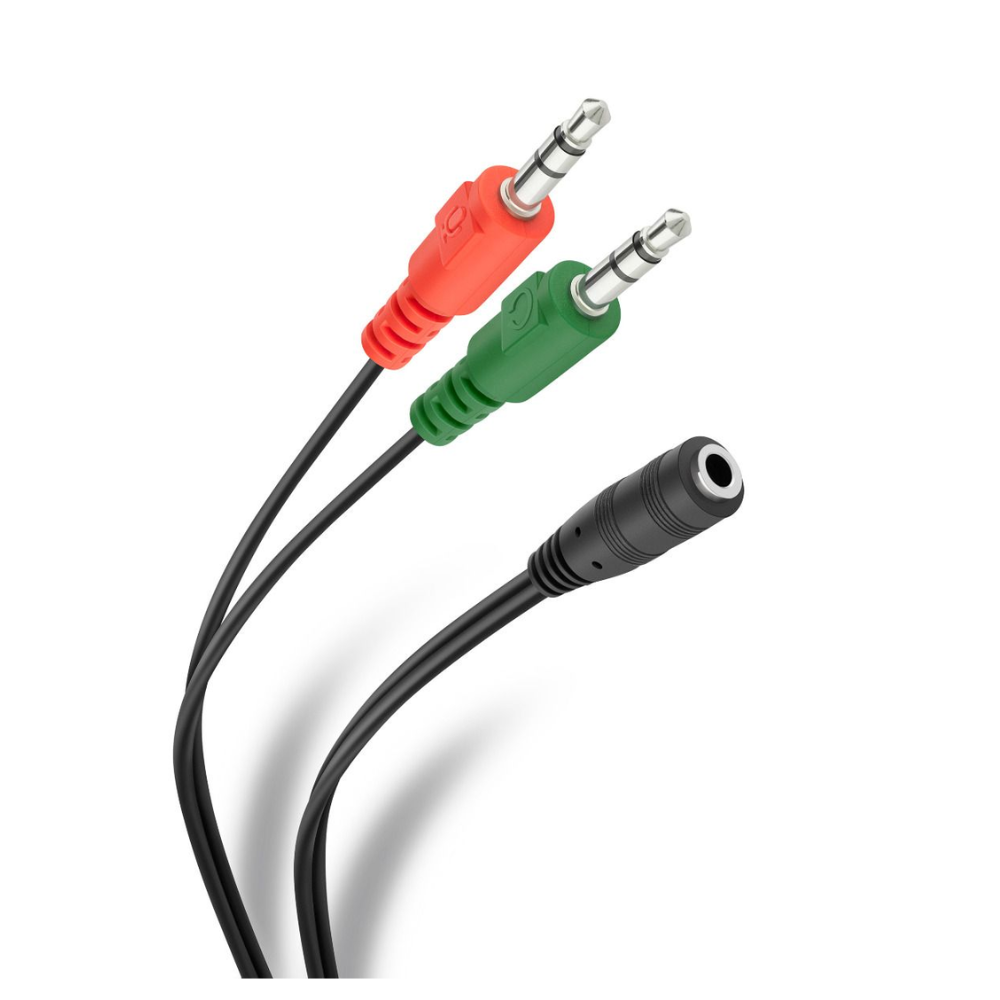 CABLE PLUG DE 2 PLUG 3.5MM ESTEREO A JACK 3.5