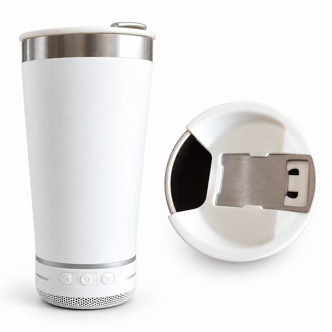 Vaso térmico con bocina integrada – Colores variados - Imagen 5