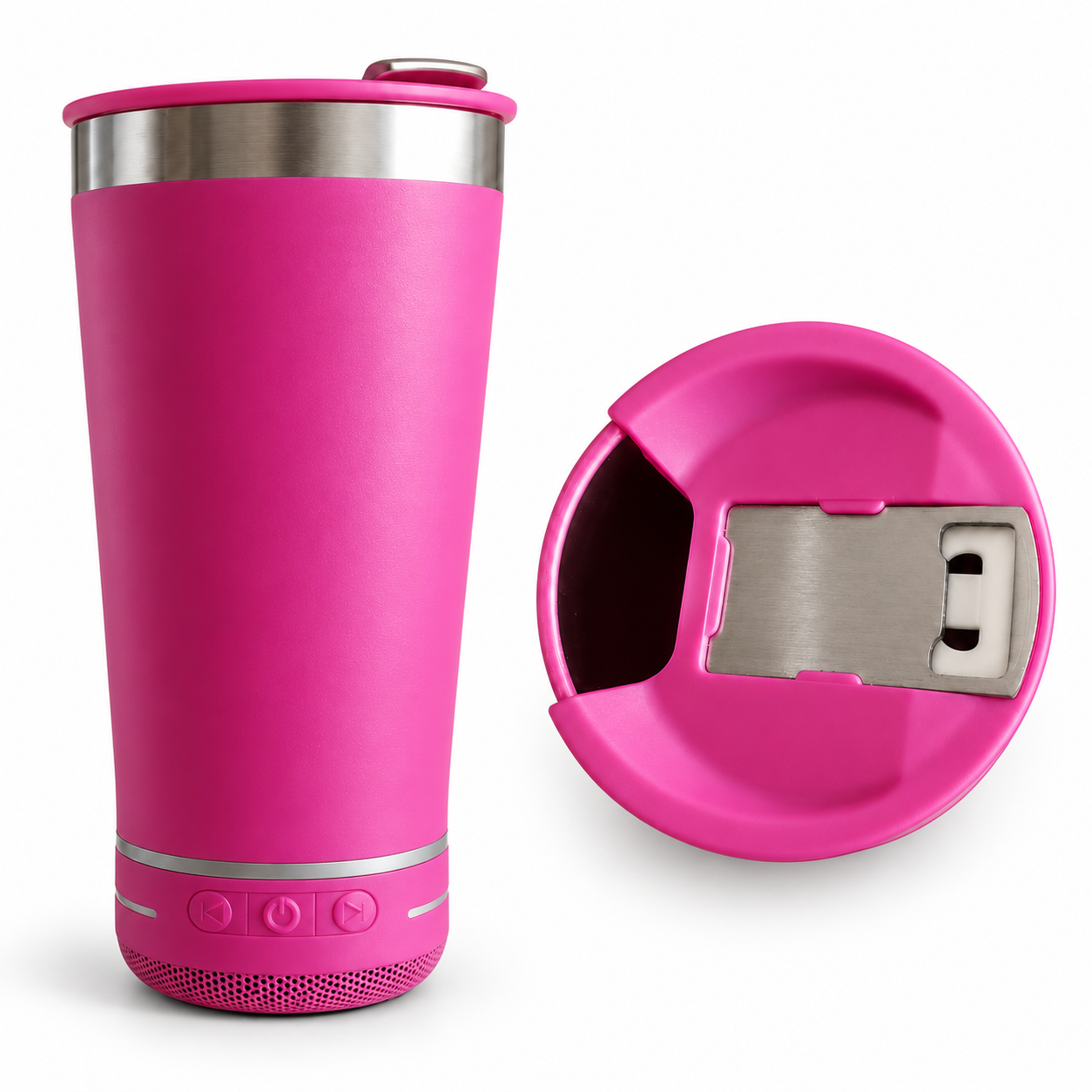 Vaso térmico con bocina integrada – Colores variados - Imagen 4