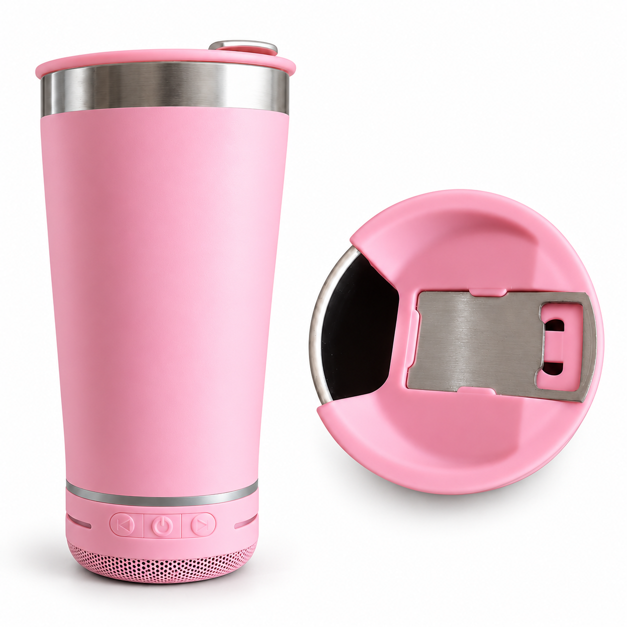 Vaso térmico con bocina integrada – Colores variados - Imagen 3